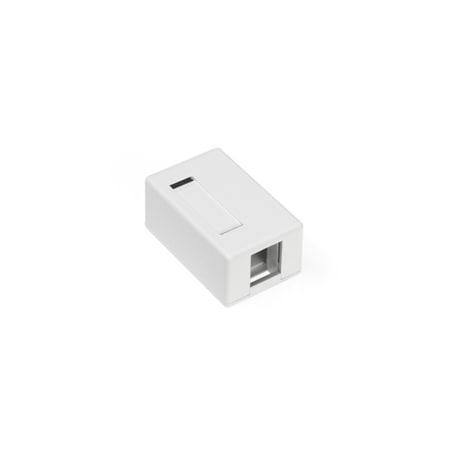 Leviton 1-Port Surface Mount Unloaded, Quickport, White 41089-1WP